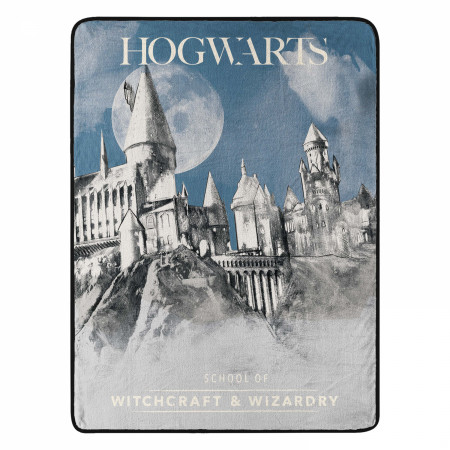 Harry Potter Witchcraft & Wizardry Micro Raschel Throw Blanket 46"x60"